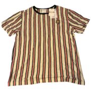 Denim Flower Tiger Stripes Tee